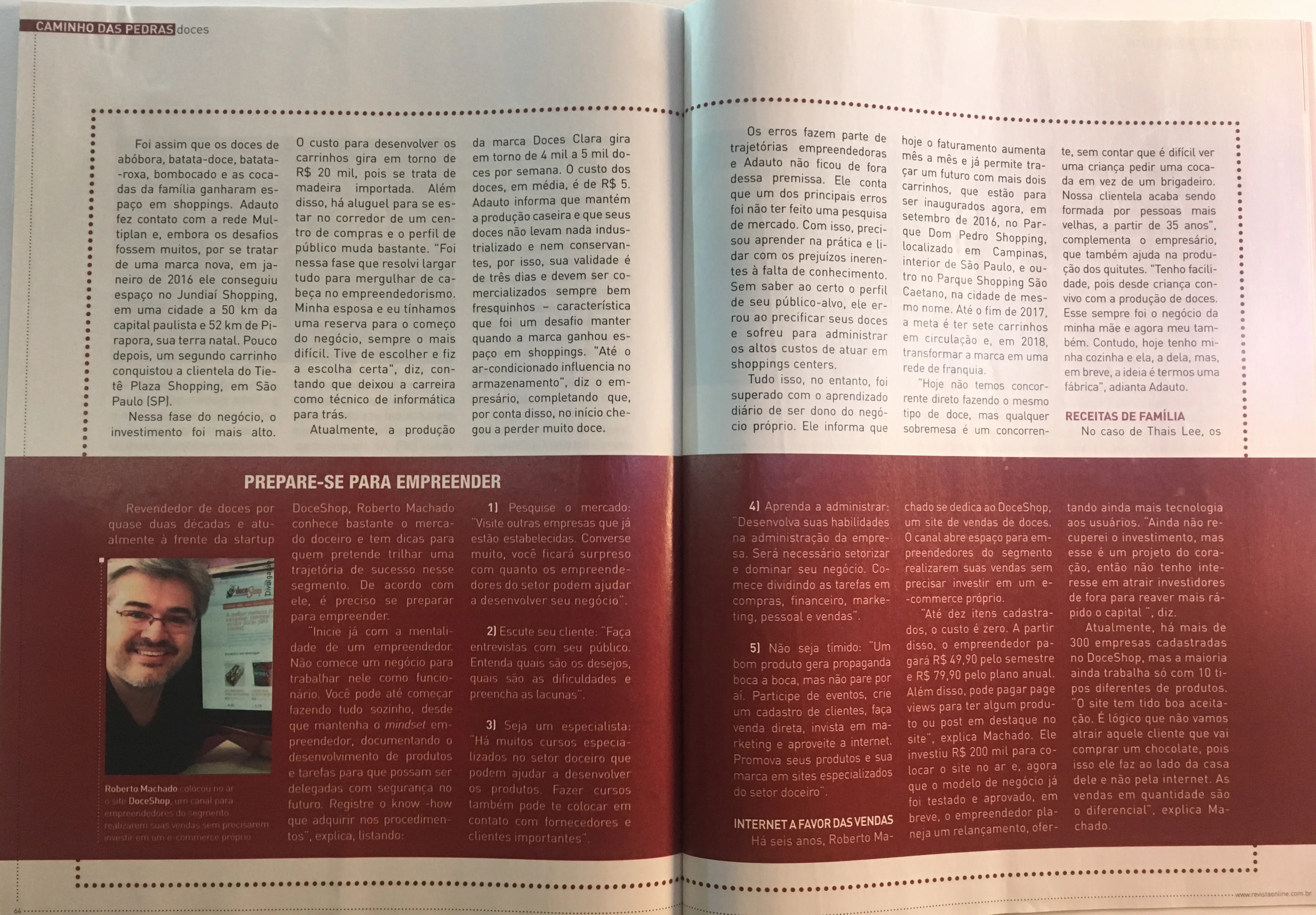 Matéria 'Prepare-se para Empreender' — Doce Revista, 2007