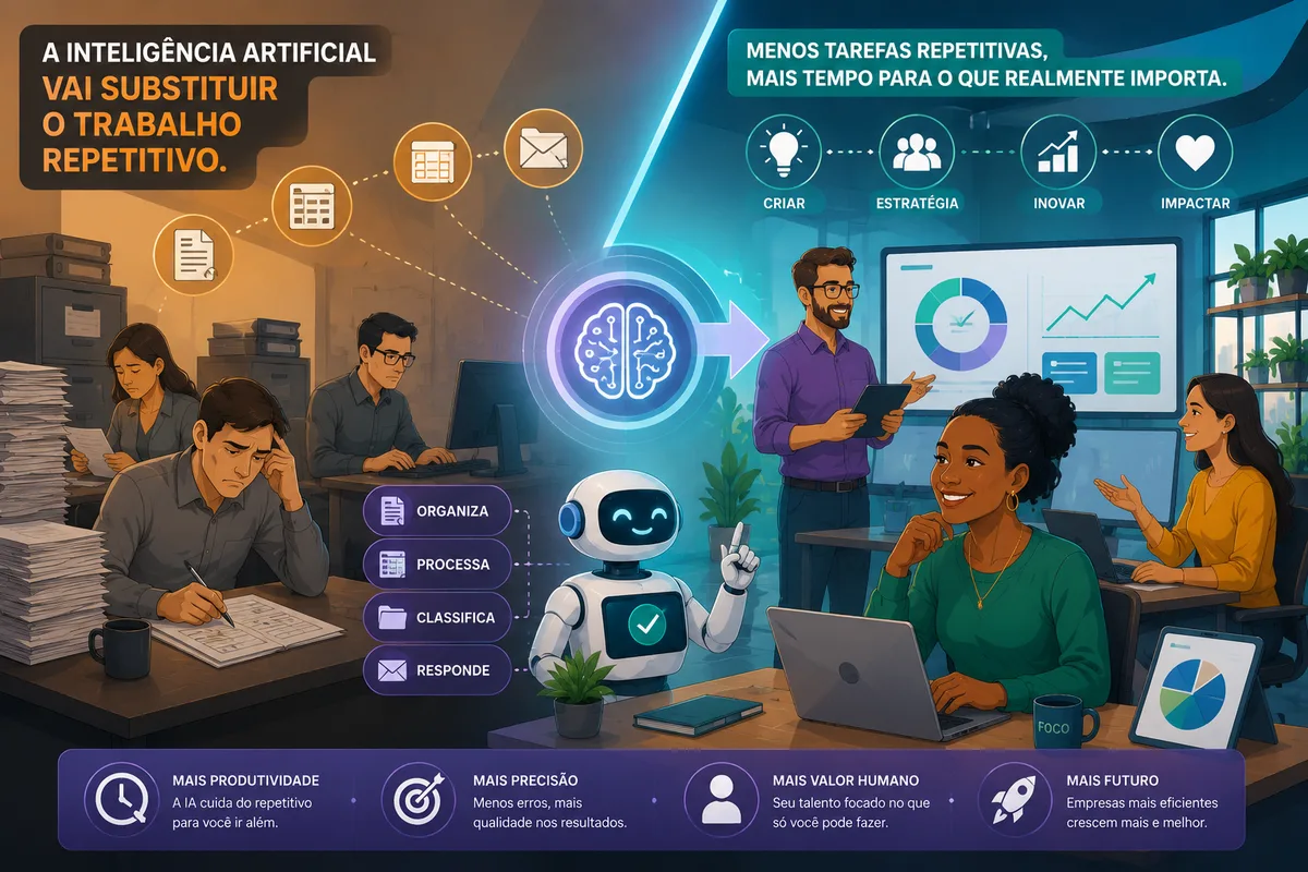 A IA Vai Substituir Seu Trabalho Repetitivo? Depende de Você