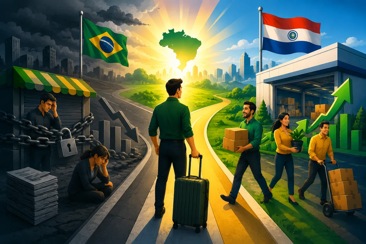 Por que 232 Empresas Foram para o Paraguai (e o que Isso Diz Sobre a Sua)