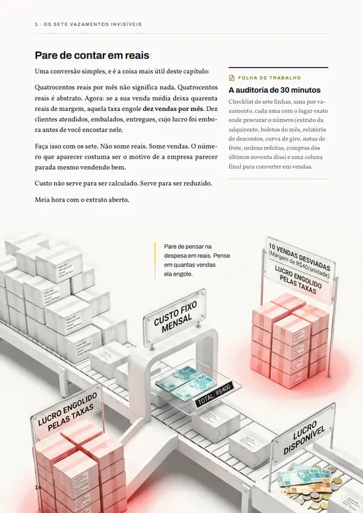 Página do livro: Onde o dinheiro fica parado